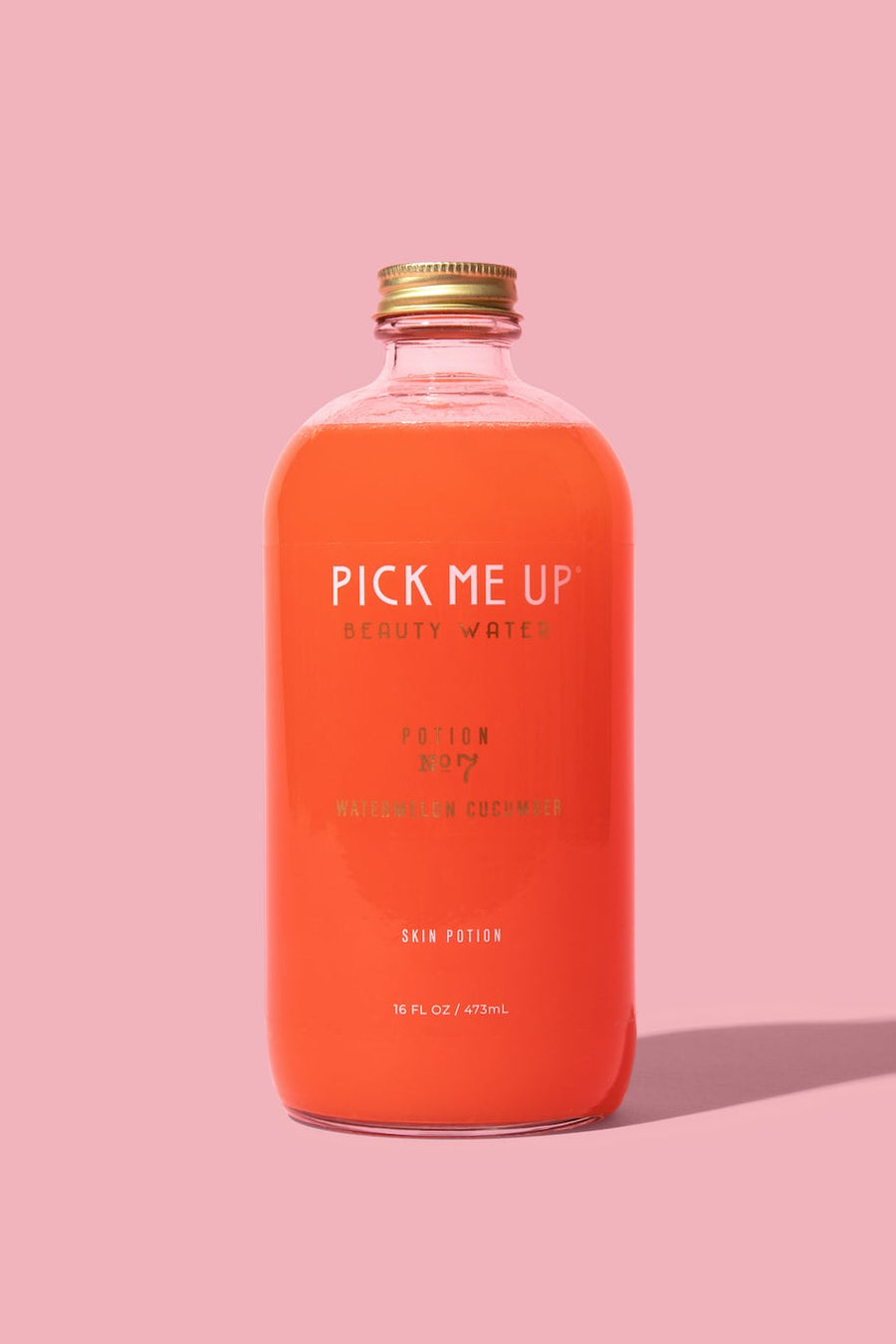 Pick Me Up Potions Watermelon Cucumber drink – skincare beverage for glowing skin, made with hyaluronic acid and antioxidants